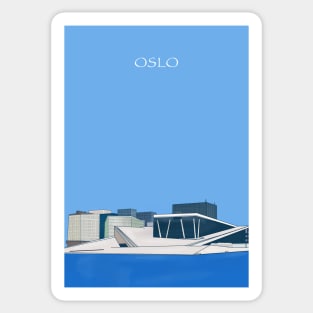 The Norwegian Opera and Ballet Oslo Norway Sticker